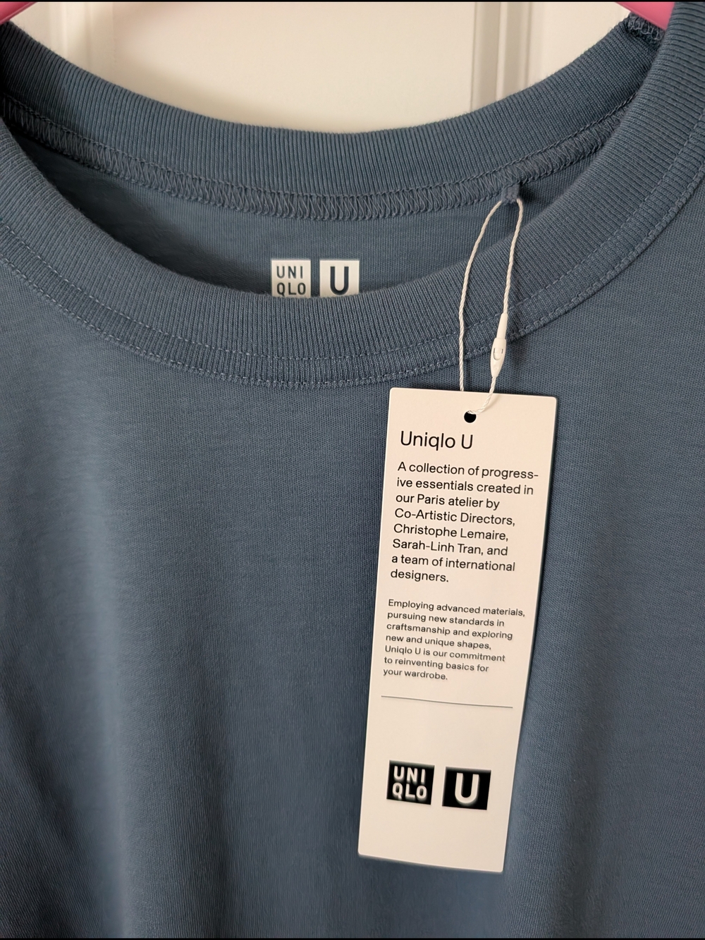 Uniqlo Women's Crew Neck T-Shirt in Slate Blue-Grey, Large - Picture 2 of 5